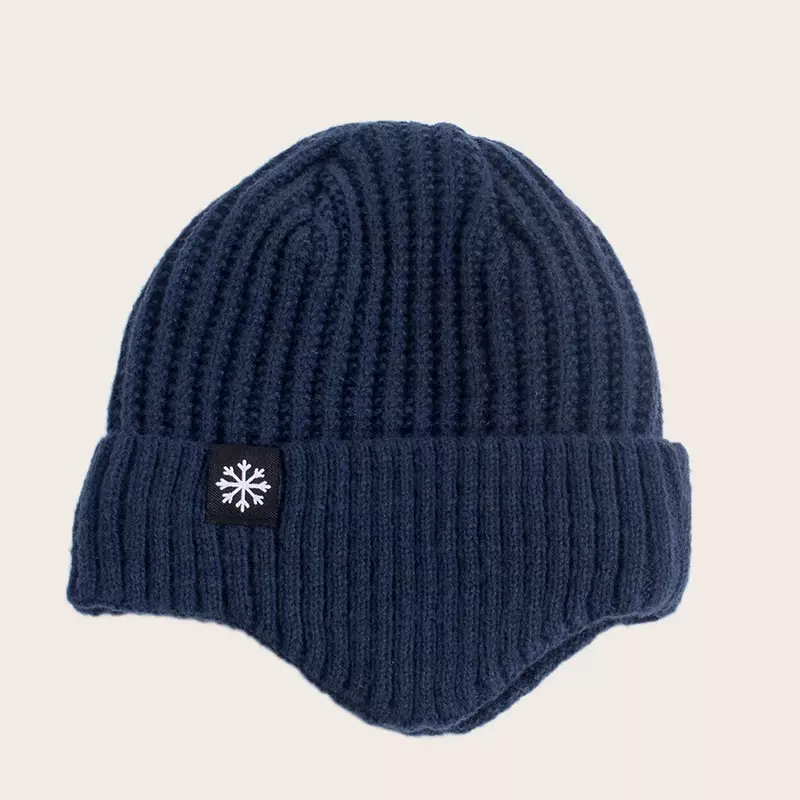 Męski damski kapelusz i szalik śnieżynka Tag Outdoor termowizyjna pluszowa podszewka zimowa czapka zestaw 2 szt