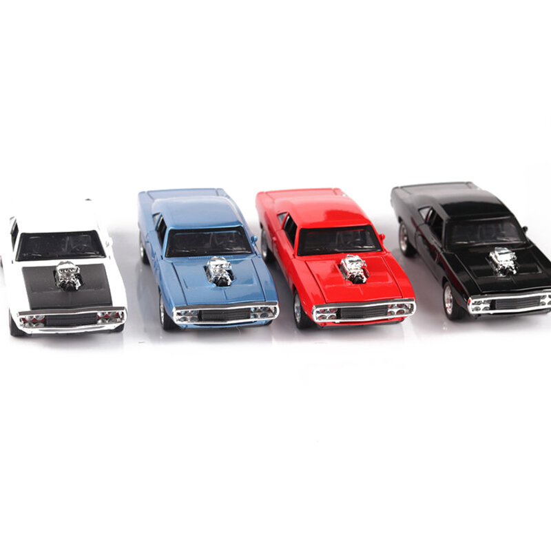 Mini Auto-1:32 دودج تشارجر ، سريع وغاضب ، نماذج سيارات سبيكة ، ألعاب أطفال للأطفال ، سيارات معدنية كلاسيكية