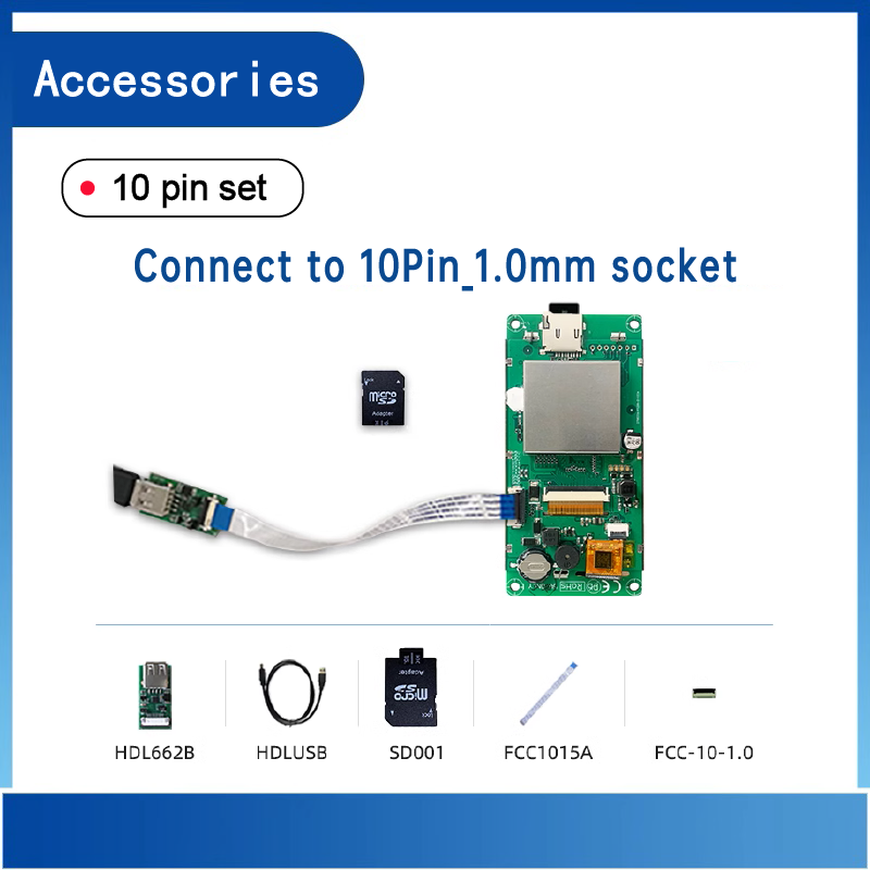 Dwin Tft Lcd Touch Panel Accessoires Voor 10pin 8pin Interface Hele Set Zonder Sd-kaart