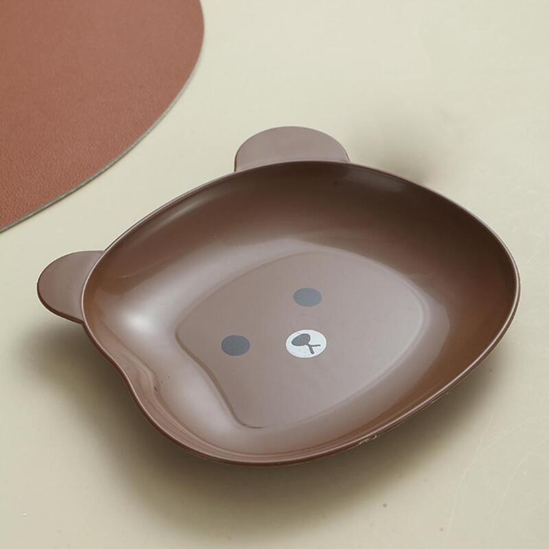 Набор тарелок в форме мишки с держателем для хранения