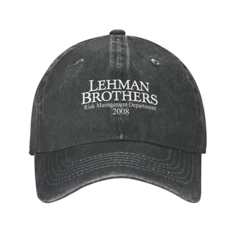Lehman Brothers Risk Management Department 2008 Cowboy Hat cute Military Cap Man derby hat Golf Hat Man Women's Beach Men's