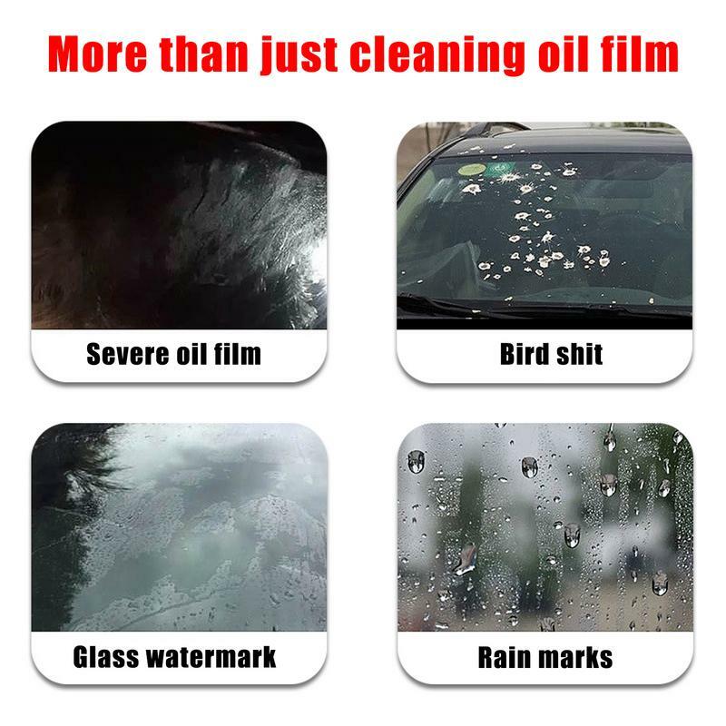 Removedor de película de aceite de vidrio, limpiador de parabrisas de coche, líquido, pelador de vidrio, removedor de manchas de agua, agente a prueba de lluvia, marca de lluvia de vidrio, 50ml