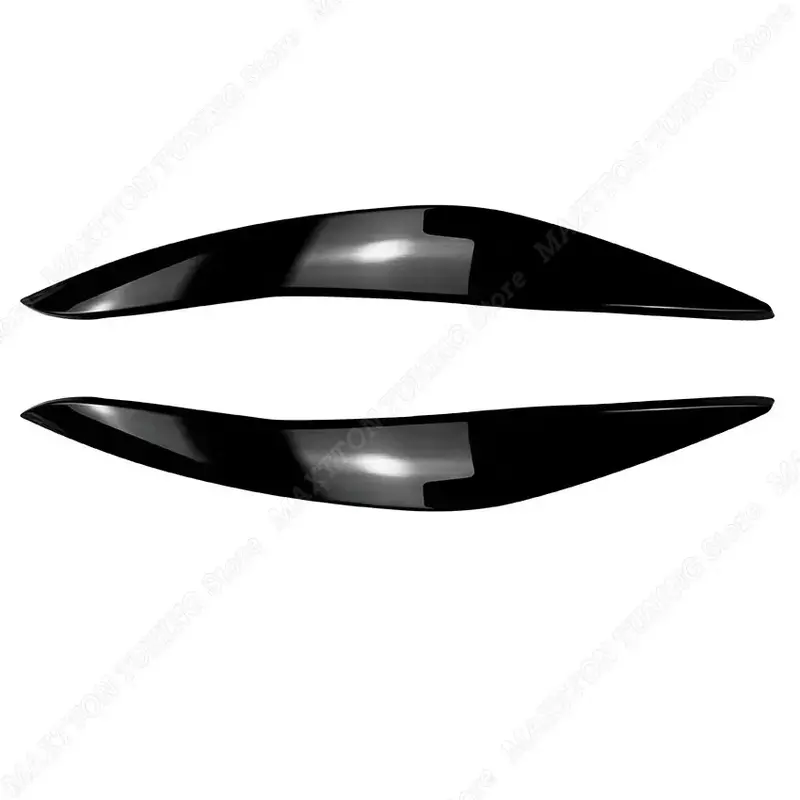 Voor Bmw 5 Series F10 F11 2011-2014 Auto Ooglid Voor Koplamp Wenkbrauw Deksel Trim Sticker Gloss Black Abs Auto Accessoires