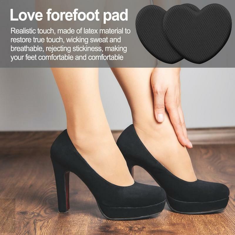 Forefoot Pads Heart Shape Forefoot Pads Cushion Soft Sweat Absorbing Forefoot Cushion Forefoot Sweat Cushion For Runners Women