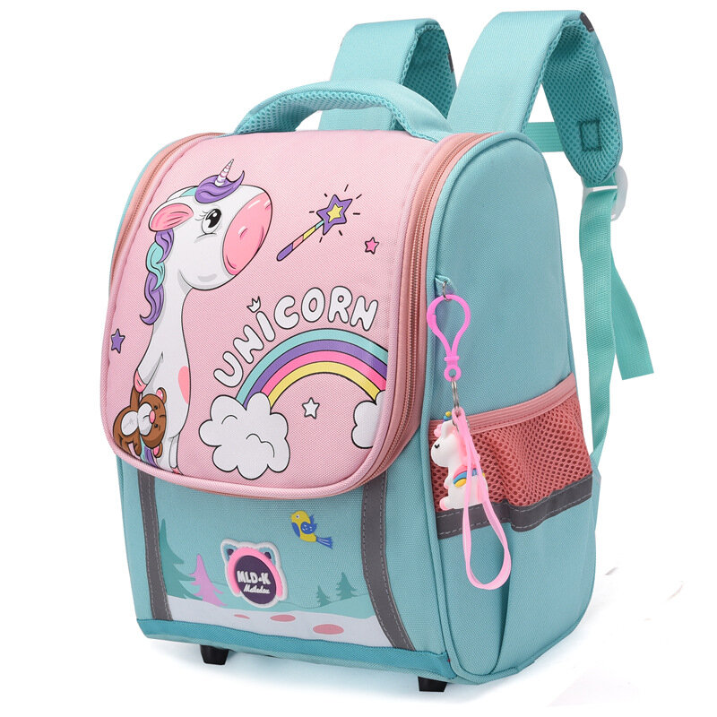 Waterproof Children Primary School Bags Cute Unicorn Rainbow Backpacks Kids Cartoon Animal Dinasour Shcoolbags for Kindergarten