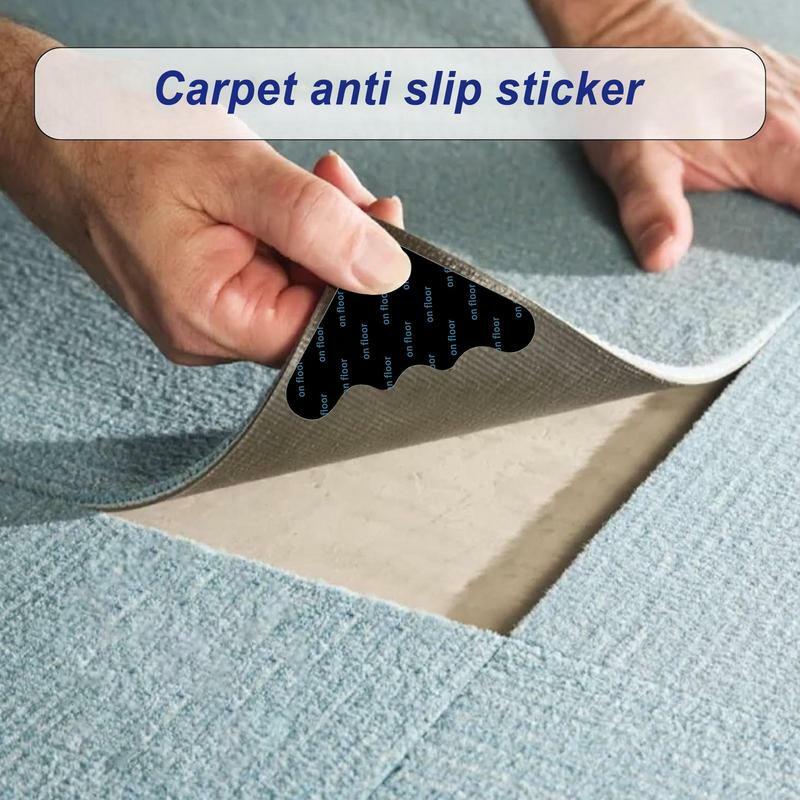 Karpet plester dua sisi dapat digunakan kembali karpet pita stiker di bawah karpet karpet Tape karpet Anti Slip grip menjaga karpet sudut di tempat