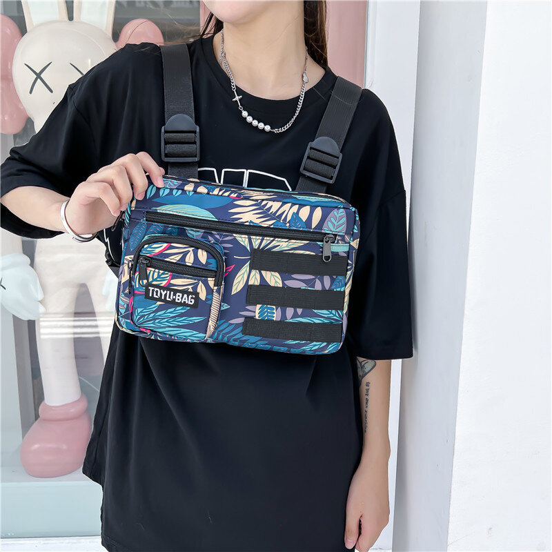 2022 модная мужская тактическая нагрудная сумка для жилета, Высококачественная нагрудная сумка унисекс из ткани Оксфорд, многофункциональная дорожная сумка для хранения в стиле хип-хоп