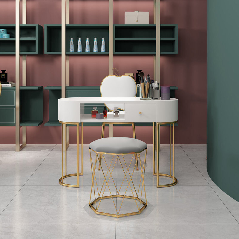 Meja kuku Nordic, toko kuku manikur tunggal dan ganda, Set kursi meja manikur profesional desainer minimalis Modern
