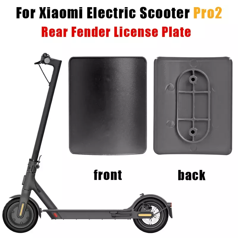For Electric Scooter Xiaomi M365 Pro 2 E-Scooter Safety Reflective Stickers License Plate Fender Number Plate Holder