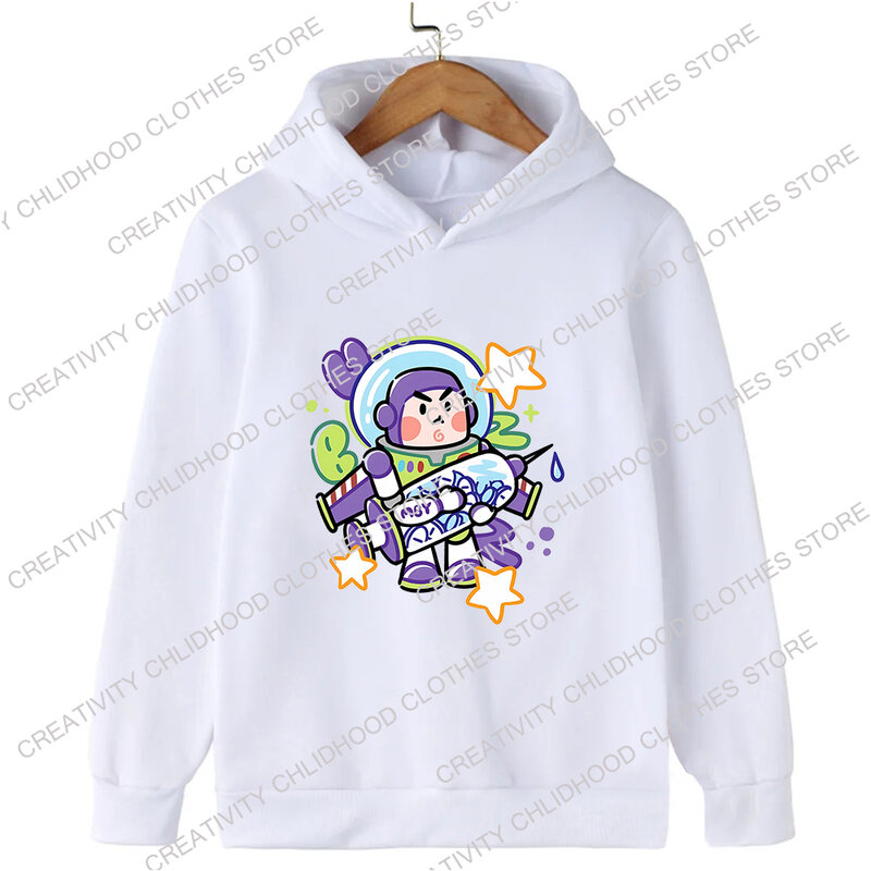 ToyStory-Sudadera con capucha de Disney para niño y niña, Jersey Kawaii de Bajo Lightyear, ropa informal de dibujos animados de Anime
