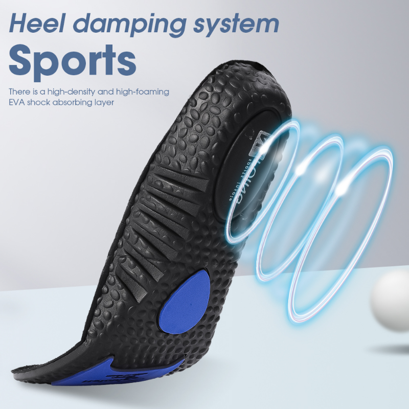 High Elasticity Memory Sponge Sports Insole Men Women Shoe Pads Silicone Shock Absorption Soft Insoles Arch Support Care Cushion