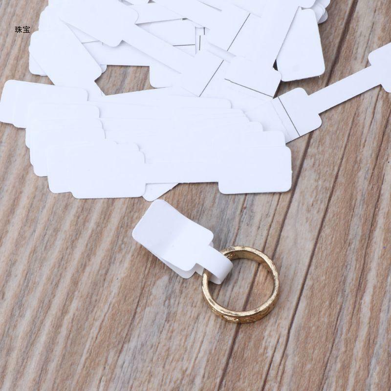 X5QE 52 Pcs Jewelry Price Tags Ring Size Indentification Tags Stickers Price Label