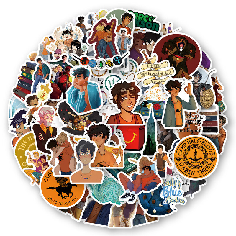 Autocollants du film Percy Jackson, 10/30/60 pièces, stickers, dessin animé, pour ordinateur portable, bagages, skateboard, graffiti, décalcomanies, jouets pour enfants