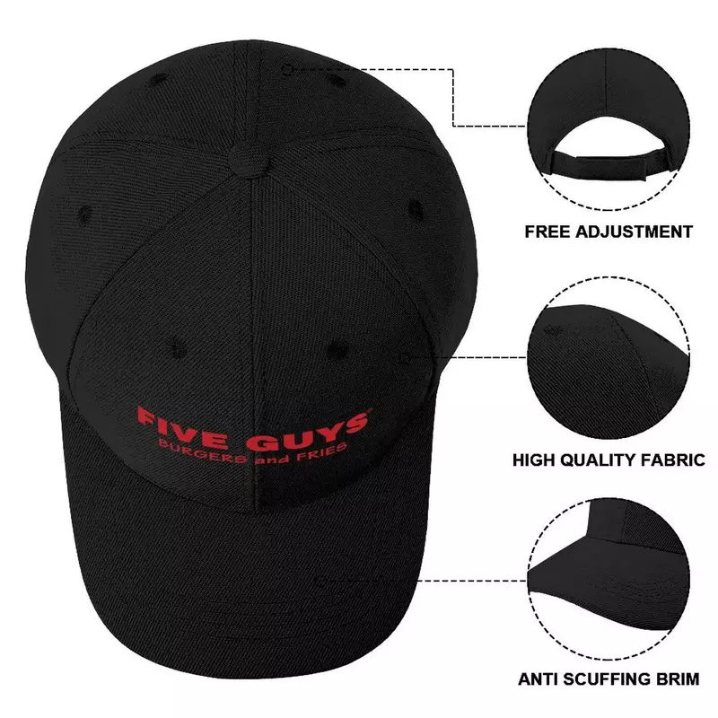 Pięć facetów restauracja czapka baseballowa z logo urodziny czapka golfowa kobiet 2024 mężczyzn
