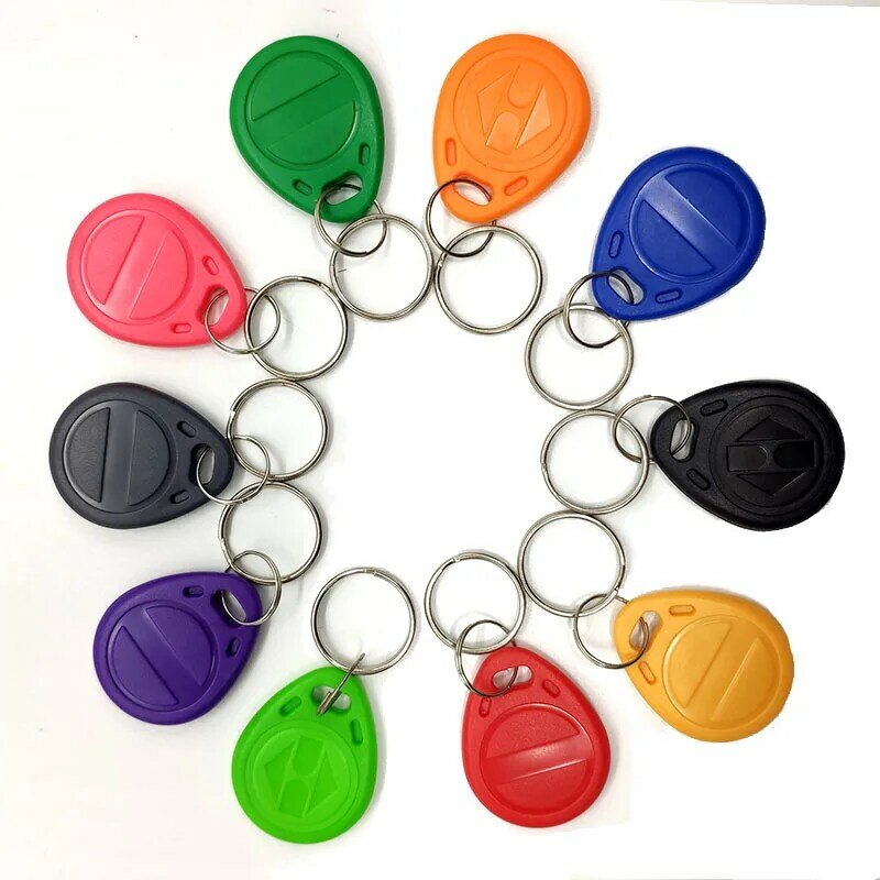 10pcs T5577 125KHZ RFID Duplicator Proximity Rewritable Keychain Mobile Phone Stickers Whiteboard Clone Cards Rewriteable
