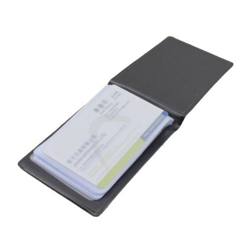 PU Leather Card Holder para Homens e Mulheres, Business Card Organizer, Name ID and Credit Card Book, Photocard Holder, Office Supply, 40 Slots
