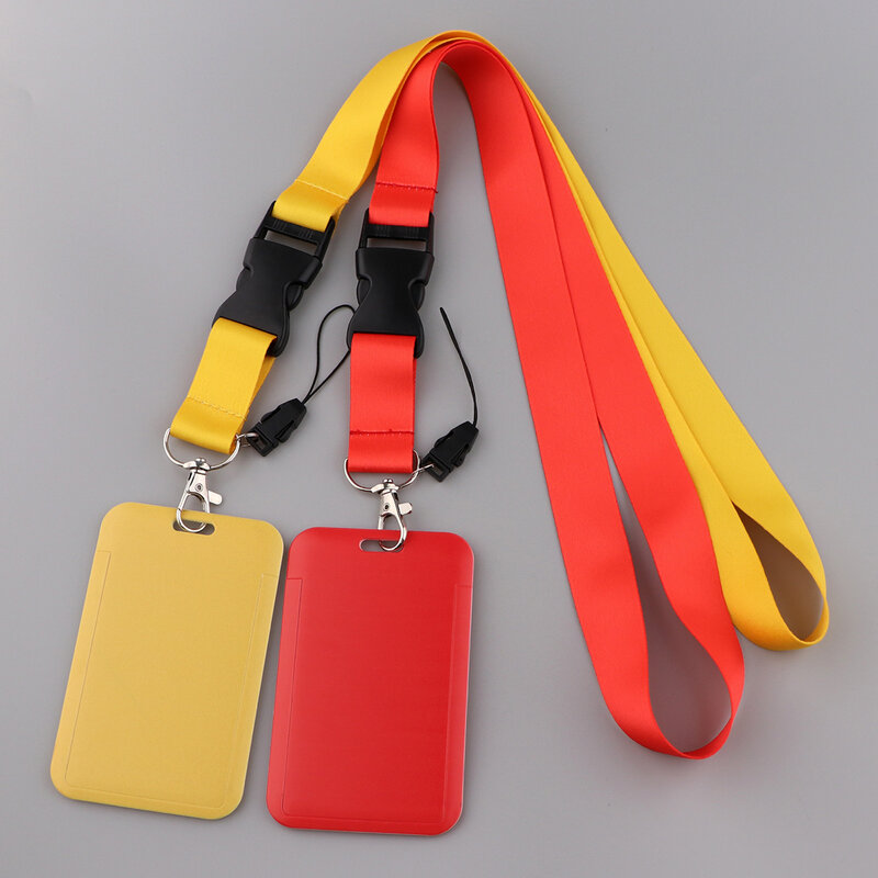 Ремешок на шею ярких цветов, однотонный, стандартный для ключей, USB-держатель, ID-карта, имя, бейдж, держатель для камеры, ремешки для сотового телефона