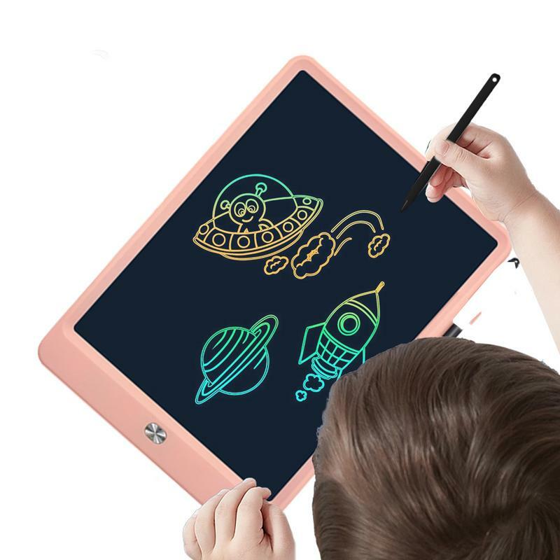 Tablet LCD do pisania tablica do rysowania 10-calowe kolorowe Tablet graficzny notes kolorowy ekran nauki aktywności z lat Tablet graficzny