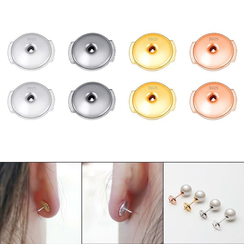 1 Pair Locking Earring Backs Jewelry Findings Replacements Backs Stoppers