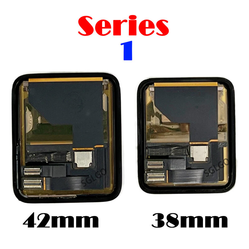 Tela de Toque Amoled LCD, Montagem Digitador Substituir, Apple Watch Series 1, 2, 3, 4, 5, 6, 7, 8