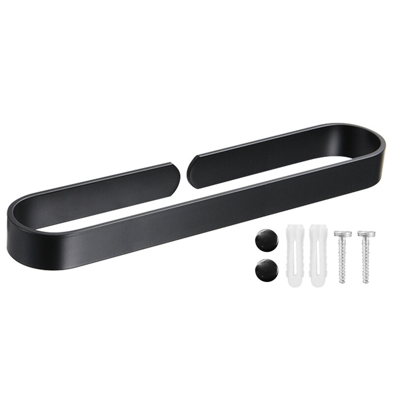 Hardware Dish Cloths Storage Rack Home Ring Bathroom Rail Aluminum Alloy With Screws Kitchen Wall Mounted Hand Towel Holder