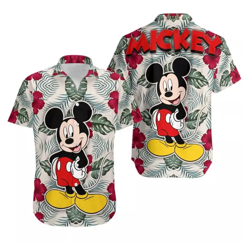 Гавайская рубашка Diseny с изображением Микки Мауса, тропическая, Disney | Гавайская рубашка для женщин и мужчин | Гавайская рубашка на заказ