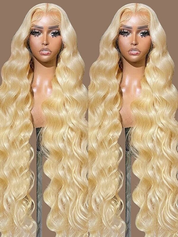 Brazilian transparent body wave 613 hd lace frontal full human hair wig 13x6 honey blonde glueless cheap wigs on sale clearance