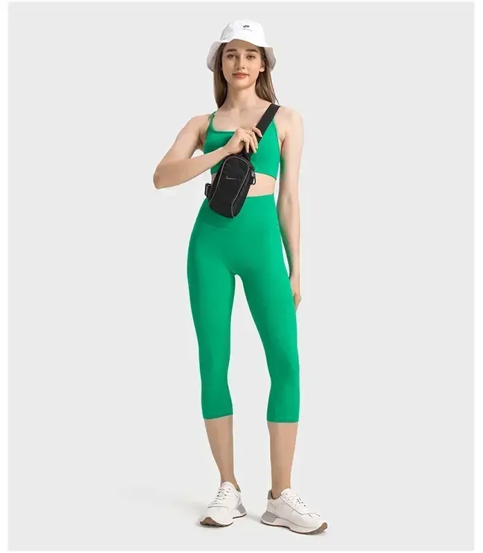Pantaloncini allineati da donna Yoga Fitness pantaloncini sportivi Leggings collant a vita alta abbigliamento sportivo abbigliamento donna pantaloncini da ciclismo all'aperto