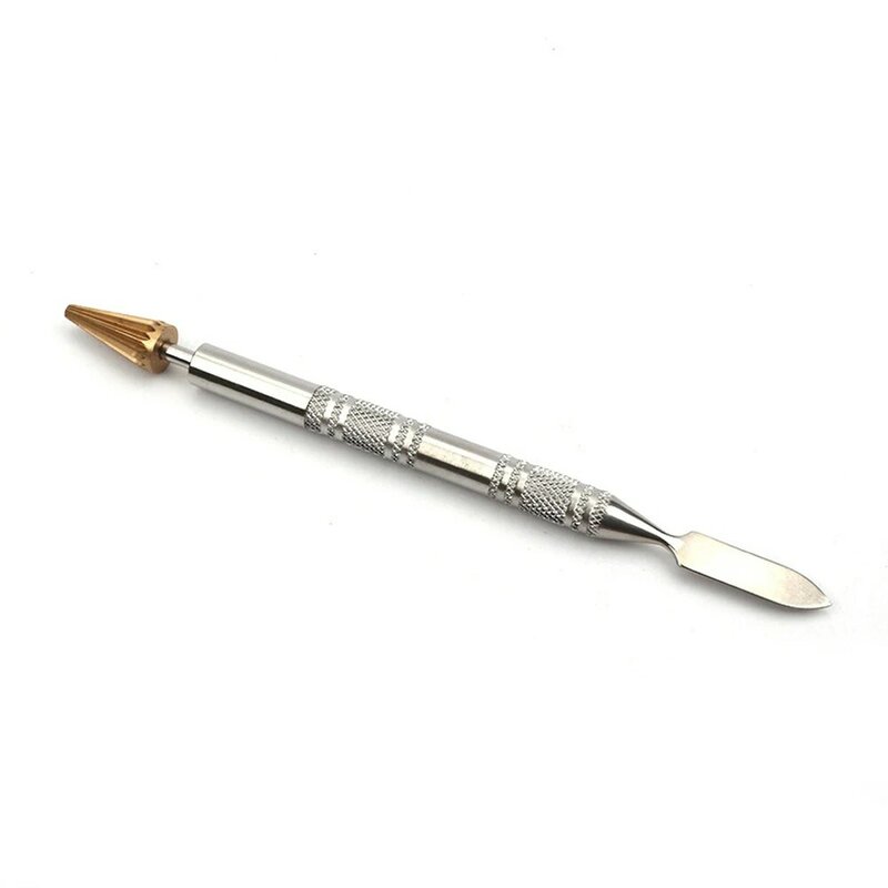 Edge Oil Pen Aluminum Alloy Dual-Use Oil Edge Pen Sticky Water Oil Edge Can Be Used Diy Handmade Oil Edge Pen With Bearing Leath