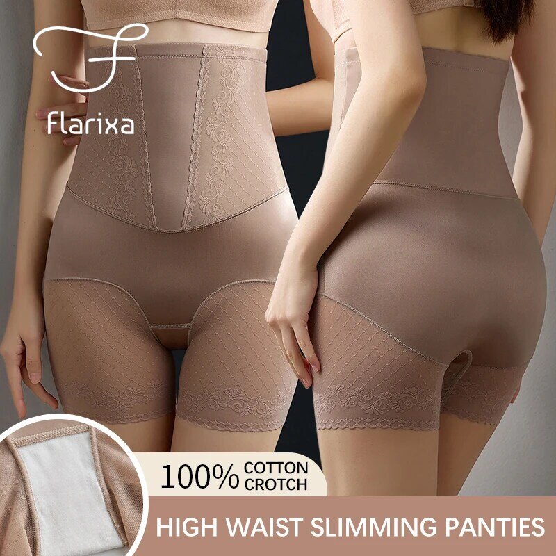Flarixa – culotte en dentelle taille haute pour femmes, sous-vêtements de contrôle du ventre plat, culotte de levage des hanches, façonne le corps, Shorts de sécurité pour l'été