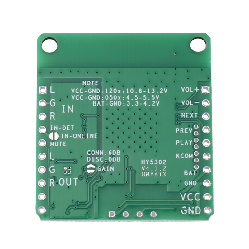 Módulo de entrada de Audio QCC3031 APTXHD, placa receptora HiFi Bluetooth 5,0 sin pérdidas para auriculares BT (sin DC 3,3-4,2 V)