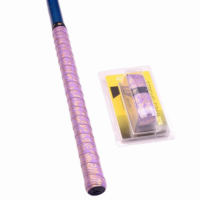 Cinta de agarre antideslizante para raqueta, diseño de quilla, absorbe el sudor, banda antideslizante, gruesa, absorción de impactos, sobregrip de bádminton, 1,6 m