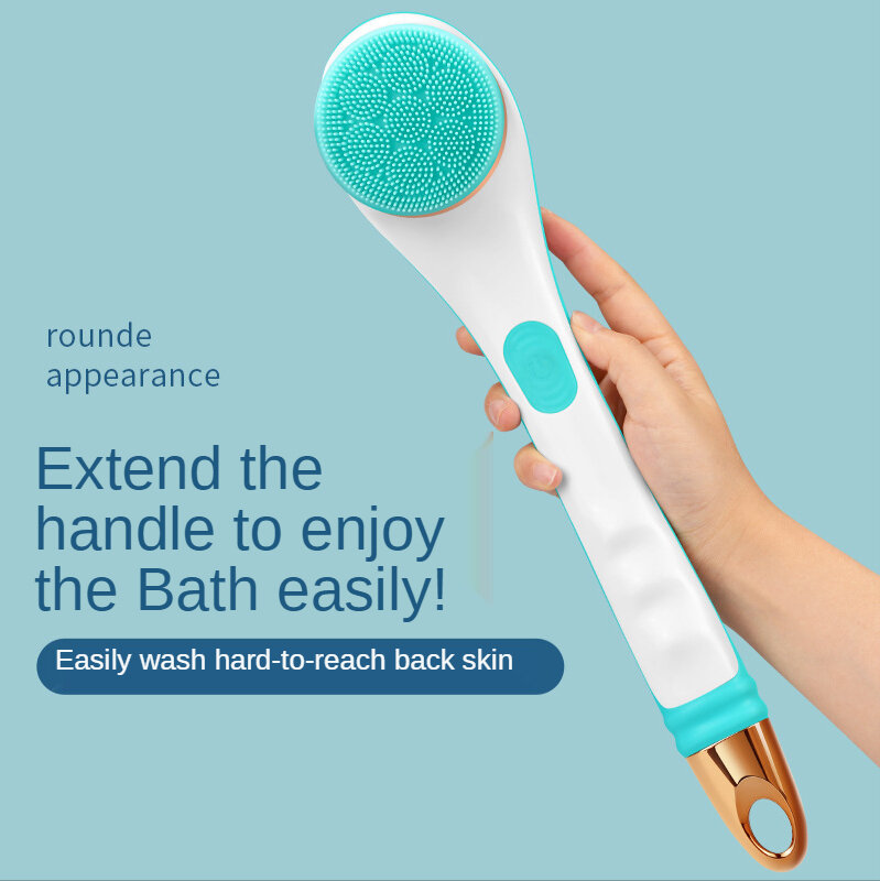 Electric Bath Brush Massage Brush Four-in-One Multifunctional Bath Brush Long Handle Back Brush Body Cleansing Device