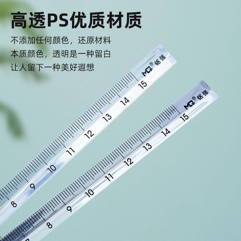 3D Stereo Transparent Rulers 15cm Measuring Tool Drawing Template Math Ruler Angle Ruler Office School Supplies Cute Stationery