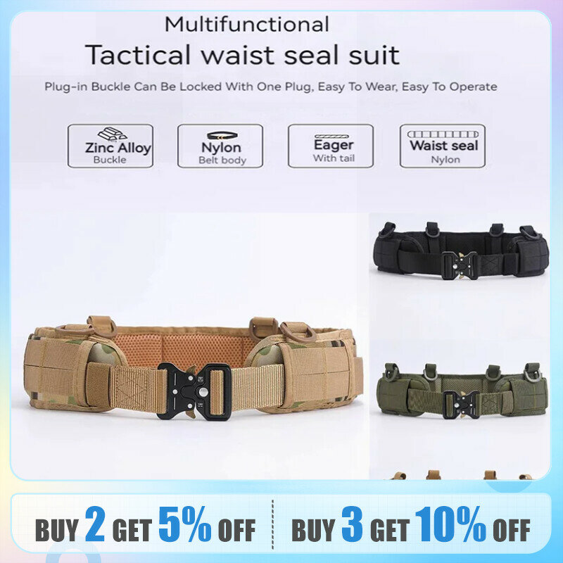 Outdoor Military Fan Belt Multi-functional Real Life Wilderness Downfield Gear Hanging Attachment Set