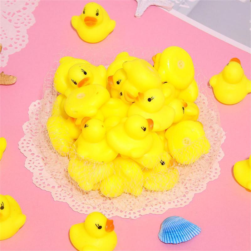 1/2/3PCS lot Cute Baby Kids Squeaky Rubber Ducks Bath Bathe Room Water Fun Game Playing Newborn Boys Toys for Children