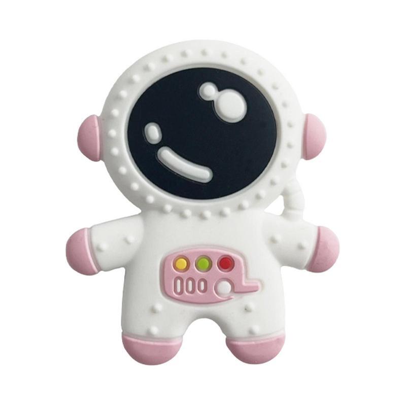 Teether Toys Silicone Cute Teether Food-Grade Unique Astronaut Teether Funny Toys Kids Product Cute Elastic Teething Supplies
