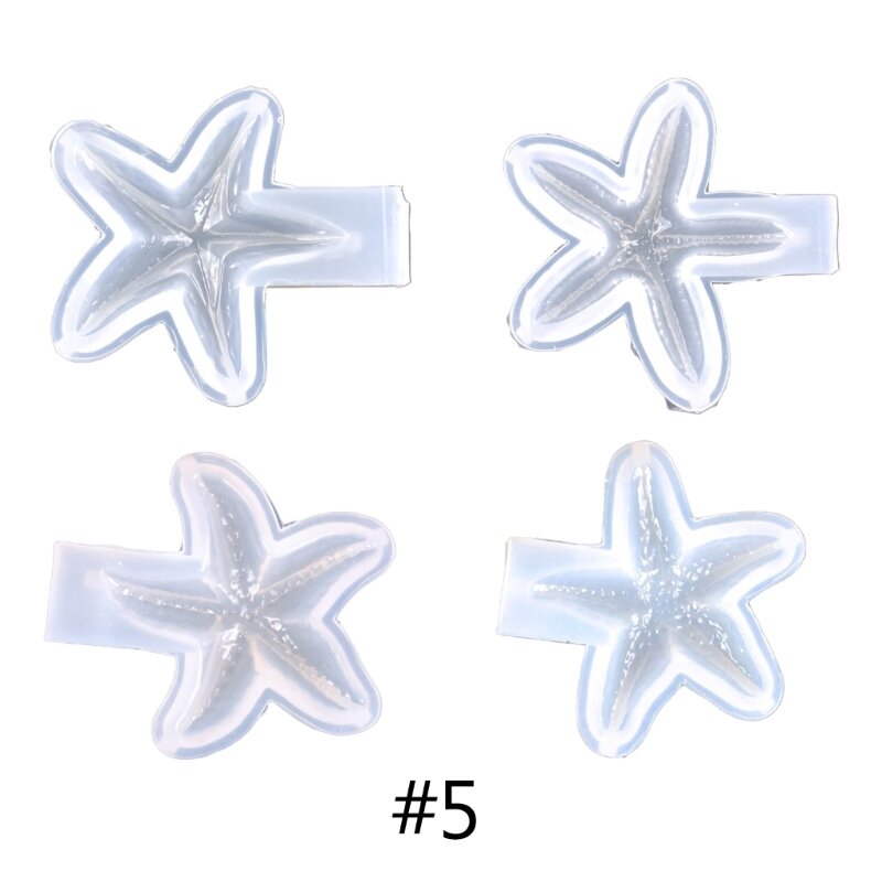 Pięcioramienna gwiazda szpilka do kluczy w formie breloczka epoksydowa kryształowa forma silikonowa w zwierzęcym stylu