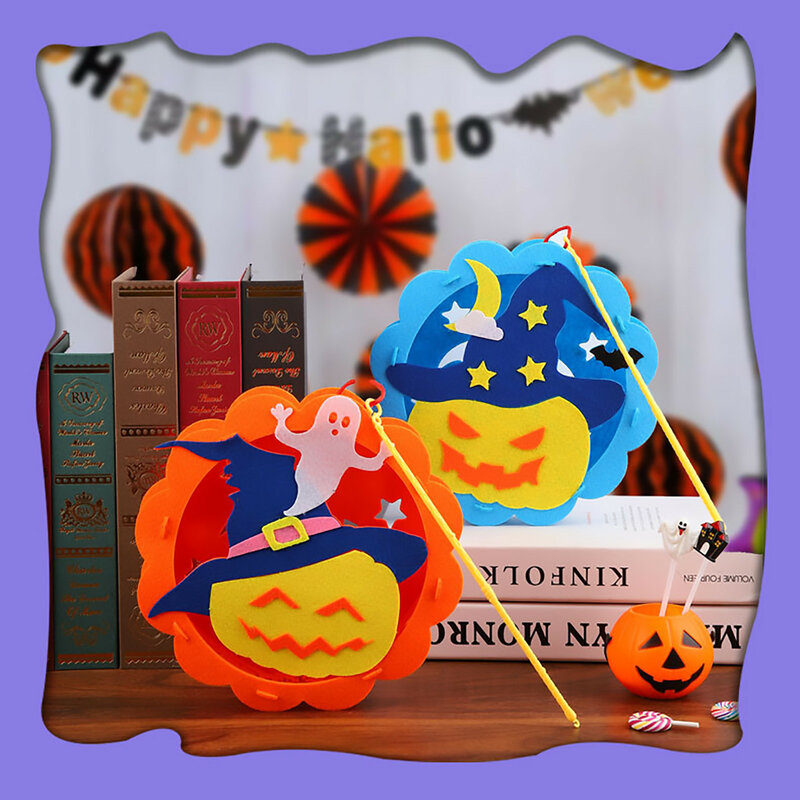 Lampe citrouille pour enfants, Kit artisanal de seau d'halloween, décorations d'intérieur et d'extérieur, cadeaux parfaits, bricolage, nouveau