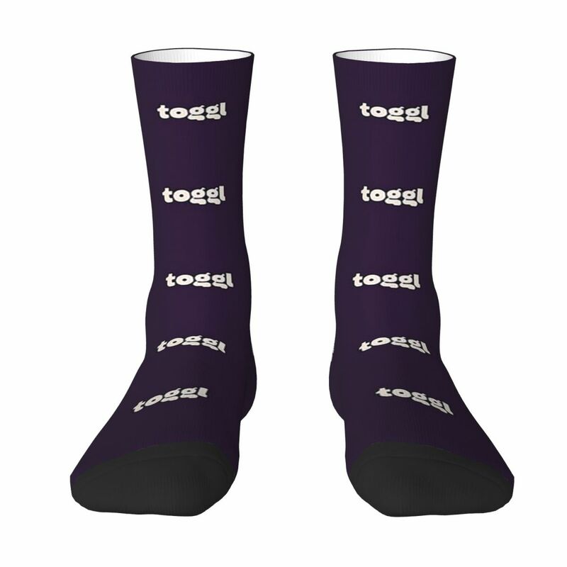 Всесезонные круглые чулки TogglLogoLight, носки в стиле Харадзюку, повседневные длинные носки в стиле хип-хоп, аксессуары для мужчин и женщин, подарок на день рождения