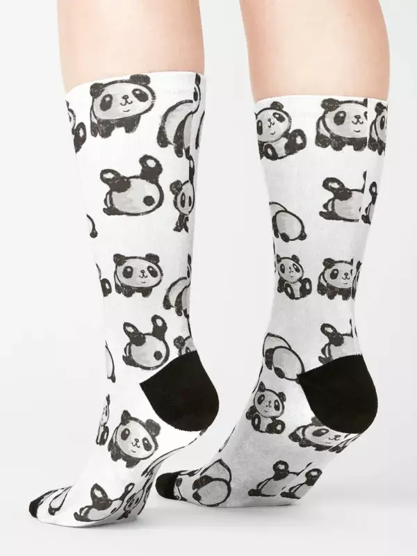 Rolling panda Socks warm winter anti slip football new year Men's Male Socks Women's