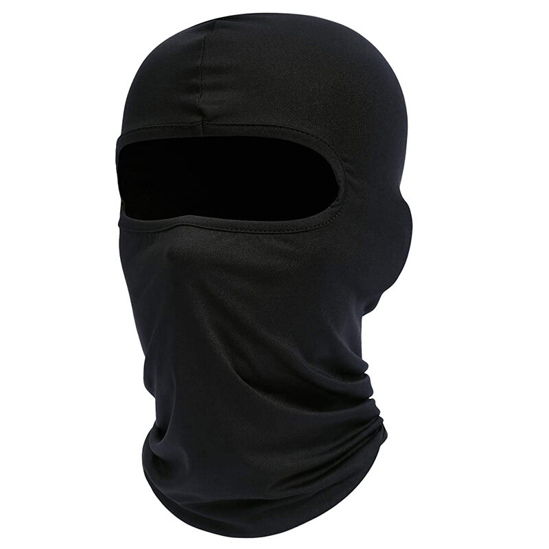 Masque de ski intégral pour hommes, cagoule noire, couvre-cou, couvre-tête protecteur