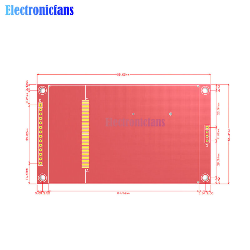 SPI Serial LCD Módulo de Tela, Tela de Toque Colorida, Interface TFT, 4 Fios, 480x320, ST7796S, ILI9488, 3.5 ", 4.0"