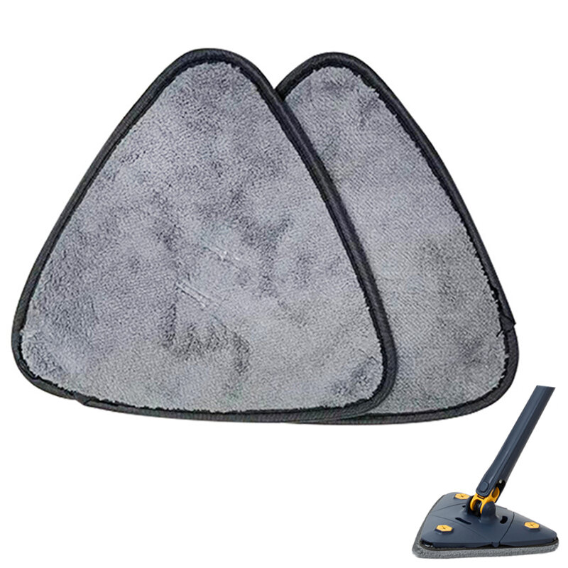 Triangle Mop Head Replace Microfiber Rag For Floor Wooden Tiles Windoow Clean Mop Clotha Accessories Household Helper Parts