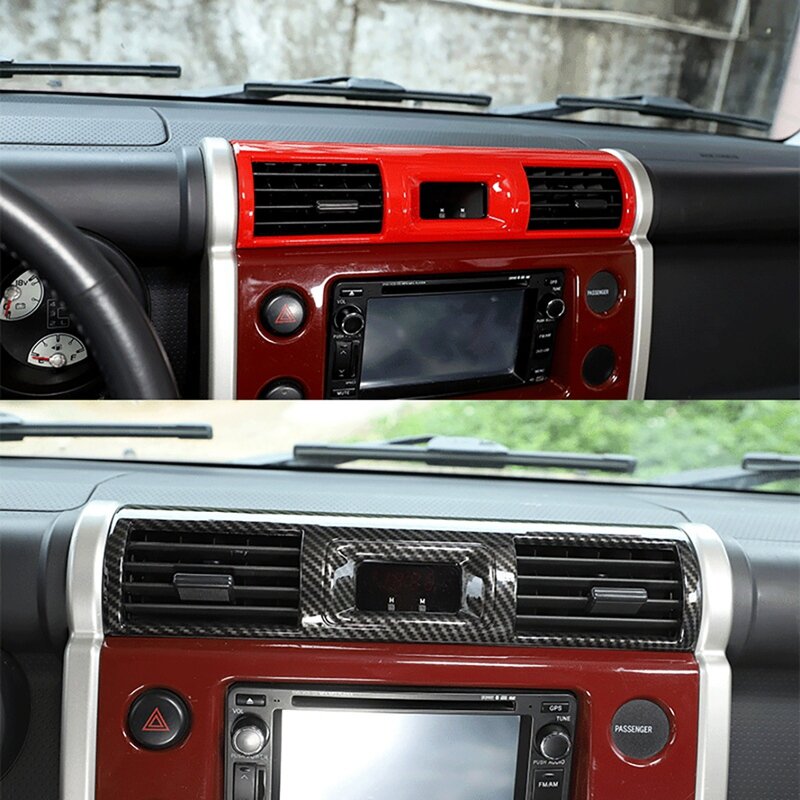 Car Central Control Air Conditioner Air Outlet Frame Cover Fit For Toyota FJ Cruiser 2007-2021