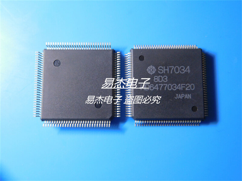 Microcontrolador novo do Pin, HD6477034F20, SH7034, QFP112, 1PC