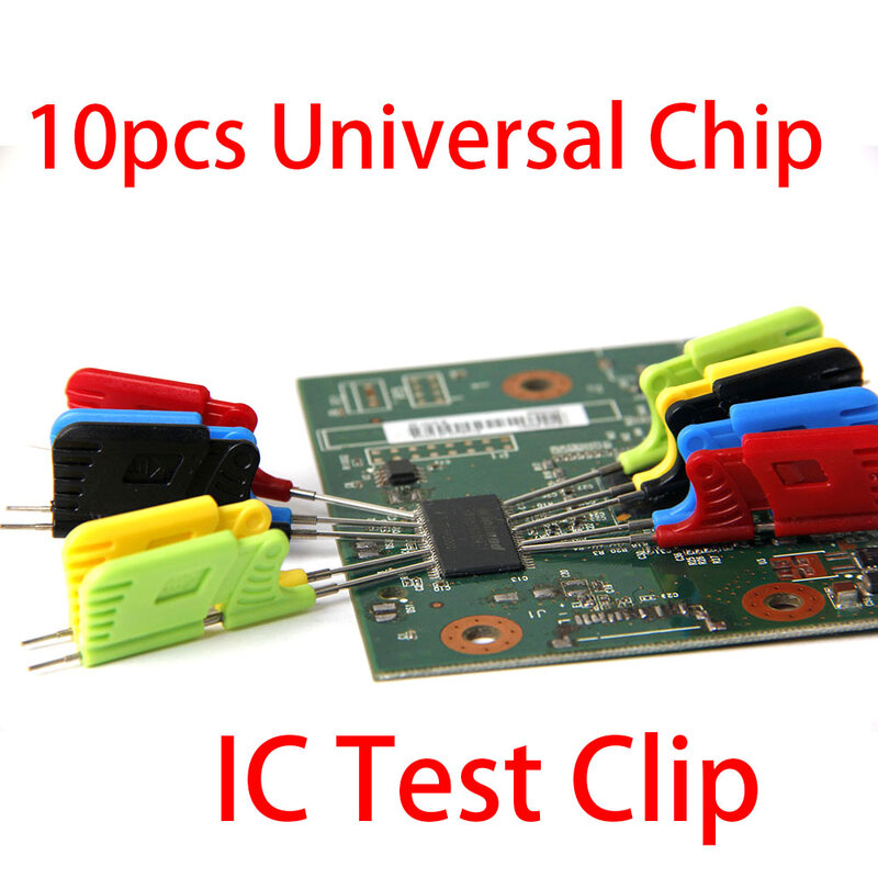 Universal Chip Micro Clamp para analisador lógico, Micro IC Clamp, SOIC, TSOP, SSOP, SOP8, SMD, Test Clip, adaptador de soquete, programador, 10pcs, X