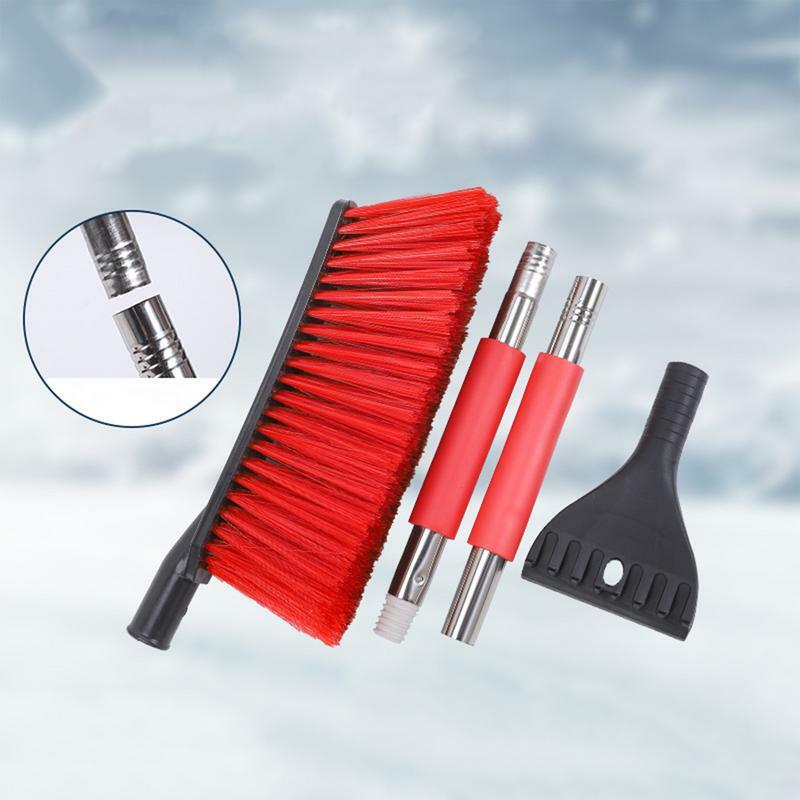 Snow Scraper For Car Snow Removal For Cars 2-in-1 Snow Brush And Detachable Ice Scraper With Ergonomic Foam Grip For Cars Trucks