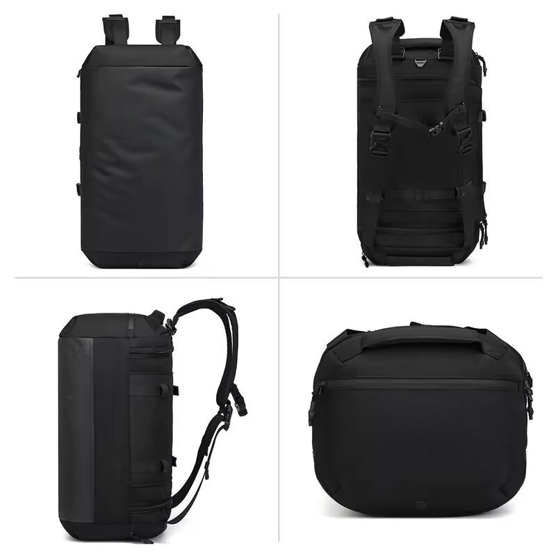 OZUKO75L Weekender Duffel Bag para homens, bagagem de viagem, caminhadas ao ar livre, equipamento de futebol, mochila, bolsa de bola, grande capacidade