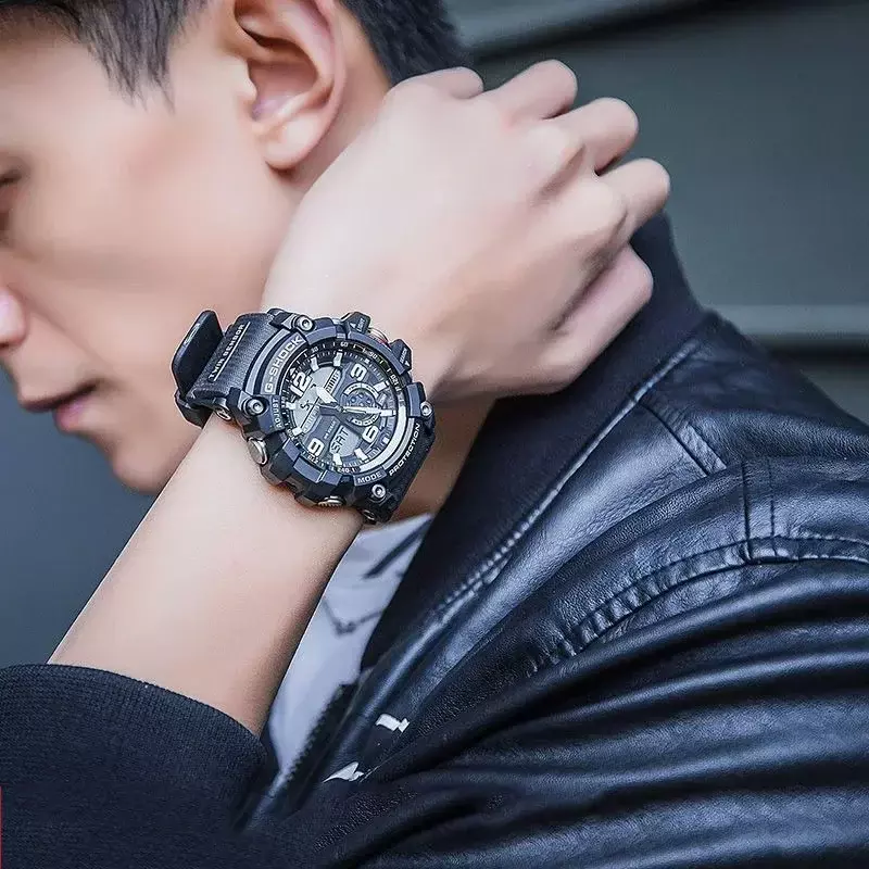 G-SHOCK męski zegarek z serii GG-1000, mały błoto, król świata, wodoodporny i odporny na błoto sportowy zegarek z podwójnym wyświetlaczem luksusowej marki męskiej